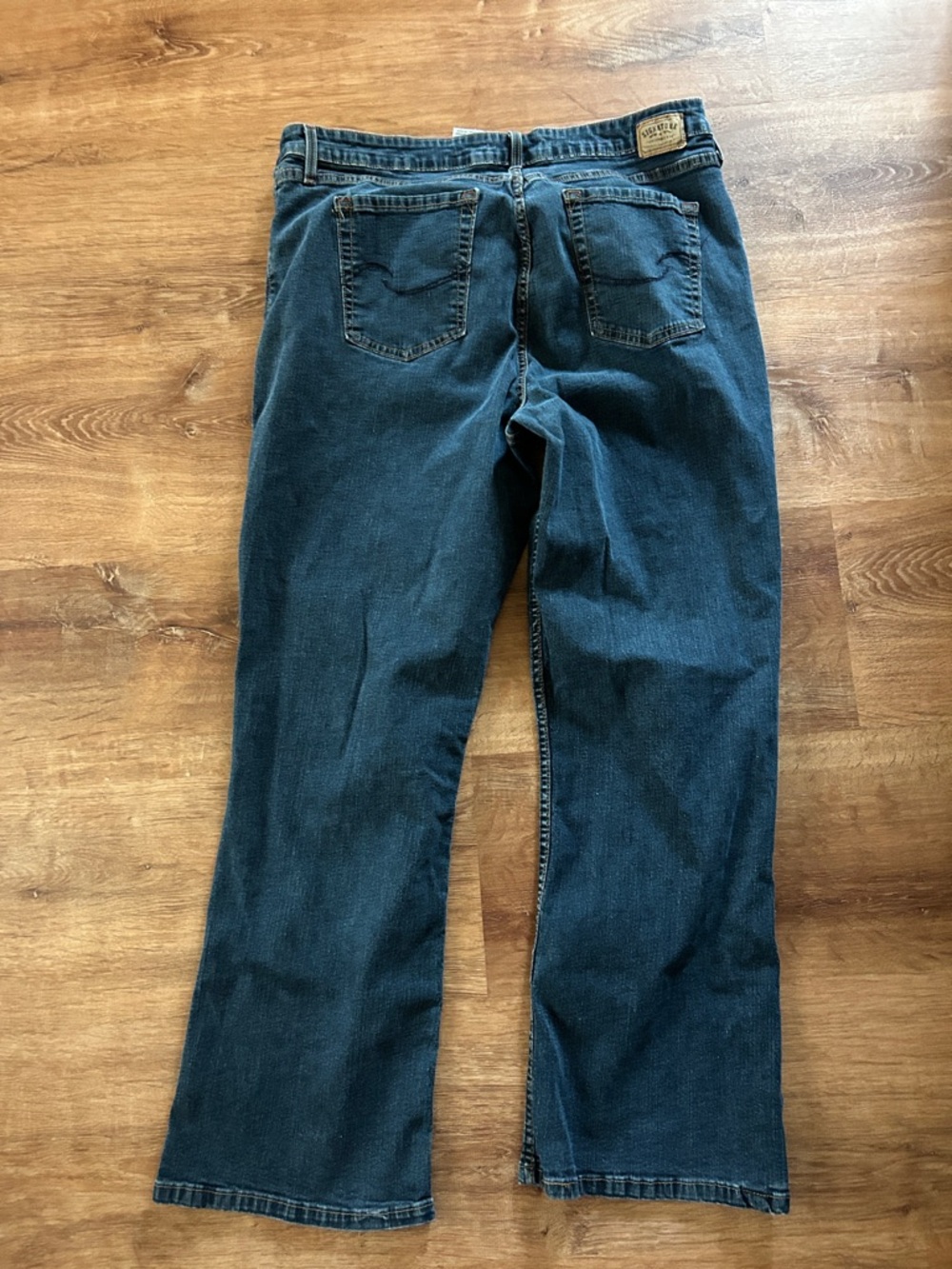 Signature by Levi Strauss Dark Blue Mid Rise Bootcut Jeans